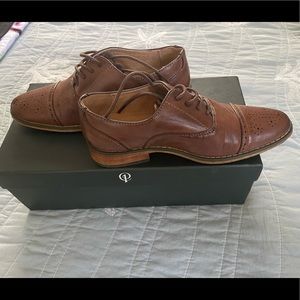 Boys dark brown Oxford shoes